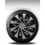 FRWY Nissan 4 Adet Jant Kapağı 16" Inç Gri Siyah ( Micra Note Almira Qashqai Juke Primera Sunny ) FW045 - 16 inç