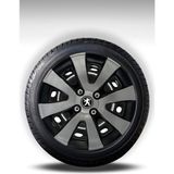 FRWY Peugeot 4 Adet Jant Kapağı 15" Inç Gri Siyah ( 206 207 208 301 306 307 308 Partner Bipper ) FW003 - Gri - Siyah - 15 inç
