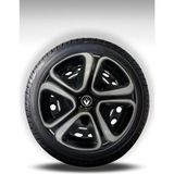 FRWY Peugeot 4 Adet Jant Kapağı 15" Inç Gri Siyah ( 206 207 208 301 306 307 308 Partner Bipper ) FW010 - Gri - Siyah - 15 inç