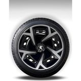 FRWY Peugeot Araçlar İçin Universal 15" inç 4 Adet 1 Takım Jant Kapağı ( 301 206 207 Rifter …) 102 - Gri-Siyah - 15 inç