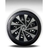 FRWY Renault 4 Adet Jant Kapağı 14" Inç Gri - Siyah ( Clio 4 5 Symbol Megane Kangoo Fluence Taliant Express Brodway ) FW063 - Gri-Siyah - 14 inç