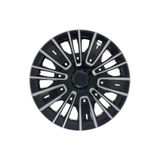 FRWY Renault Clio Megane Symbol Fluance Uyumlu 15" inç Gri-Siyah 1 Takım 4 Adet Jant Kapağı