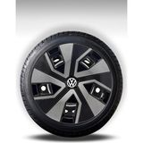 FRWY Toyota 4 Adet Jant Kapağı 14" Inç Gri Siyah ( Corolla Yaris Auris Avensis Carina Hilux ) FW014 - Gri - Siyah - 14 inç