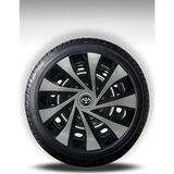 FRWY Toyota 4 Adet Jant Kapağı 14" Inç Gri Siyah ( Corolla Yaris Auris Avensis Carina Hilux ) FW043 - 14 inç