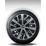 FRWY Toyota 4 Adet Jant Kapağı 16" Inç Gri - Siyah ( Corolla Yaris Auris Avensis Carina Hilux ) FW056 - Gri-Siyah - 16 inç