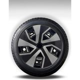 FRWY Volkswagen 4 Adet Jant Kapağı 14" Inç Gri Siyah ( Golf Jetta Polo Caddy Passat Bora ) FW014 - Gri - Siyah - 14 inç