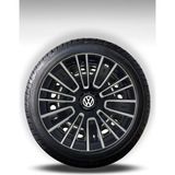 FRWY Volkswagen 4 Adet Jant Kapağı 14" Inç Gri Siyah ( Golf Jetta Polo Caddy Passat Bora ) FW038 - 14 inç