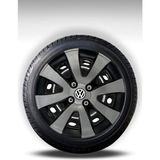 FRWY Volkswagen 4 Adet Jant Kapağı 15" Inç Gri Siyah ( Golf Jetta Polo Caddy Passat Bora ) FW003 - Gri - Siyah - 15 inç
