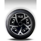 FRWY Volkswagen 4 Adet Jant Kapağı 15" Inç Gri Siyah ( Golf Jetta Polo Caddy Passat Bora ) FW016 - 15 inç