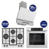 Fryart Chef Edition Beyaz 3'Lü Ankastre Set Xe63cb-Ln386-D081sa