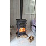 FS-024 KUZİNELİ 3 TARAFI CAMLI KOMPLE PİK DÖKÜM ŞÖMİNE SOBA
