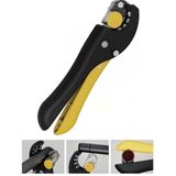 FS-D6B (10-30mm²) Kablo Soyma Pensesi,Profesyonel Kablo Sıkma Pensesi, Siyah-Sarı, Metal Gövde, Ayarlanabilir