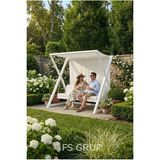 Fs Grup | Lüks Bahçe Salıncağı 254CM/215CM/200CM - Beyaz