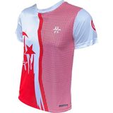 FS Milli Takım Erkek Tişört Kırmızı Beyaz 100% Polyester Nefes Alabilen Spor Forma