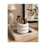 FS STORE01 El Yapımı Alçı Beton Dekoratif Saksı Kalemlik Makyaj Fırçalık Makyaj Organizer Kutusu Modern Ev Dekoru