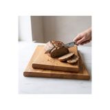 F&S WoodArt 2 Li Set Doğal Ahşap Mutfak Kesme Sunum Et Ekmek Doğrama Tahtası - Özel Kenar