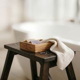 F&S WoodArt Doğal Zeytin Ağacı Ahşap Mini Tepsi Sunumluk kase tabak - 1 Adet