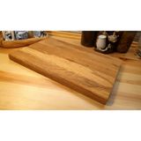 F&S Woodart Meşe - Doğal Ahşap - Lüks - Kesme -Sunum - Et - Ekmek - Doğrama Tahtası - Büyük Boy
