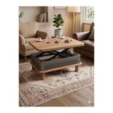 FSG GLOBAL 5 Kademeli Akıllı Sehpa Açılır Yükselir Orta Sehpa | Membran Gövde | Bohem| 90x60 cm / 120x90 cm