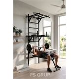 FSHOME FS GRUP | Çok Fonksiyonlu İsveç Duvarı Spor İstasyonu Barfiks ve Bench Press Standı