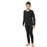 FSM 1453 Erkek Çocuk Termal İçlik Takım Esnek ve Rahat Kullanım İçin 47% Viskon 47% Polyester - 9 - 10 Yaş - Siyah