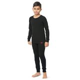 FSM1453 ERKEK ÇOCUK TERMAL İÇ ÇAMAŞIR TAKIMI UZUN KOLLU ÜST VE UZUN ALT THERMAL UNDERWEAR 213-7-8(SİYAH)
