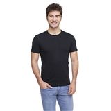 FSM1453 ERKEK KISA KOLLU ATLET PAMUKLU SIFIR YAKA KLASİK RENKLİ T-SHİRT - 421-1 (XXL, Siyah)