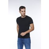 FSM1453 Erkek Pamuklu Kısa Kollu Renkli Likralı T-shirt -1057