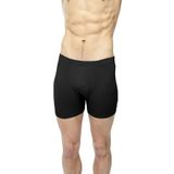 FSM1453 ERKEK PAMUKLU LİKRALI KLASİK LASTİK RENKLİ BOXER KÜLOT 1151-1-X-Large Siyah
