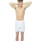 FSM1453 ERKEK PAMUKLU PENYESI SÜPREM BEYAZ PAÇALI KÜLOT BOXER 460-1-Medium Beyaz