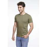 Fsm1453 Erkek Sıfır Yaka T-Shirt - Haki