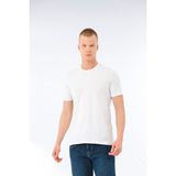 Fsm1453 Erkek Sıfır Yaka T-Shirt - XL - Beyaz