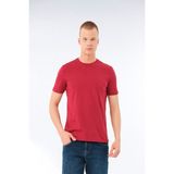 Fsm1453 Erkek Sıfır Yaka T-Shirt - XL - Kırmızı