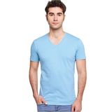 Fsm1453 Erkek V Yaka T-Shirt - Açık Mavi