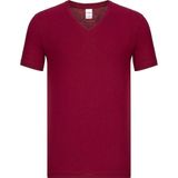 Fsm1453 Erkek V Yaka T-Shirt - Koyu Kırmızı