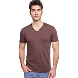Fsm1453 Erkek V Yaka T-Shirt - Vizon