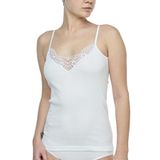 FSM1453 KADIN PAMUKLU İP ASKILI PENYESİ RİBANNA GÜPÜRLÜ ATLET 6'LI 2004-6-Medium Beyaz