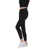 FSM1453 KADIN PAMUKLU MODAL BİLEK BOY ORTA YÜKSEK BEL SİYAH TAYT 4011-1 (Siyah, XL)