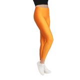 FSM1453 KADIN PARLAK BİLEK BOY ORTA YÜKSEK BEL SLİM FİT RENKLİ SPORCU TAYT - 4892-1 (M, Gold)