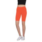 FSM1453 KIZ ÇOCUK PAMUKLU BİSİKLET BOY RENKLİ DİZ ÜSTÜ LİKRALI TAYT - 8001-1 (1-2 Yaş, Nar Çiçek)