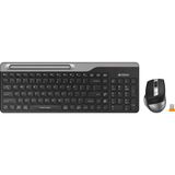 Fstyler Fb2535c Gri Bluetooth +2.4G Nano Fn Multimedya Şarjlı Kablosuz Klavye Mouse Set