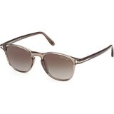 Ft 1302 Holt-02 45B 50 Tom Ford Güneş Gözlüğü - Şeffaf - Kahverengi