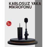 Fta Ticaret 20 Metre Menzilli Kablosuz Yaka Mikrofonu Gürültü Engelleyici - Altın