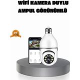 Fta Ticaret 360° Akıllı Güvenlik Kamerası – Duya Takılabilir, Wi-Fi Bağlantılı, Hareket Sensörlü