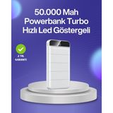Fta Ticaret 4 Cihazı Aynı Anda Şarj Edebilen Güçlü Powerbank 50000 Mah - 0 - Siyah