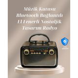 Fta Ticaret Bluetooth Bağlantılı Taşınabilir Hoparlör – Fm/am Radyo Özellikli, Şarj Edilebilir Batarya - Ahşap