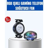 Fta Ticaret Gaming Telefon Soğutucu Rgb Fan Sessiz Çalışma Tüm Modeller Uyumlu - Ahşap