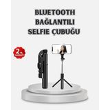 Fta Ticaret Kablosuz Bluetooth Selfie Çubuğu – 360° Dönebilir Başlık, Taşınabilir ve Şık Tasarım - 0 - Siyah