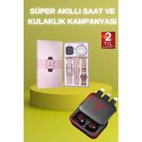 Fta Ticaret Powerbank Özellikli Bluetooth Kulaklık ve Nabız Ölçer Akıllı Saat Bileklik Hediy - Siyah