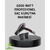 Fta Ticaret Profesyonel 2200W Fön Makinesi – Ac Motorlu, Hızlı Kurutma, Hafif Tasarım - Ahşap